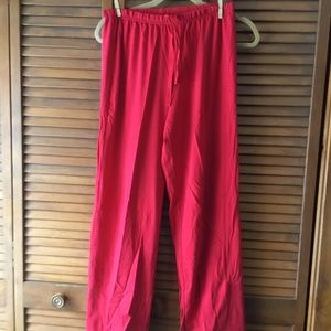 PAJAMAGRAM HER XS SANTA PAJAMA BOTTOM PANTS, NO TOP, UNUSED SUPER COMFY